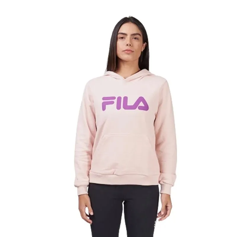 Casaco com capuz feminino fila letter