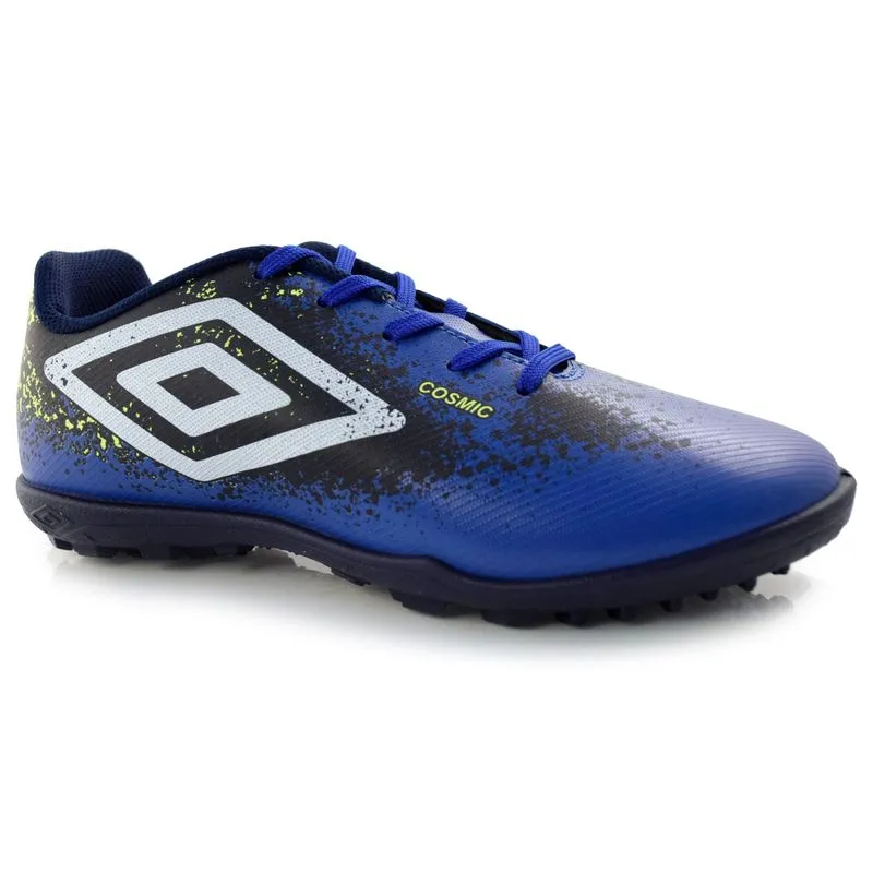 Chuteira Society Infantil Umbro Cosmic Azul U07FB089 32