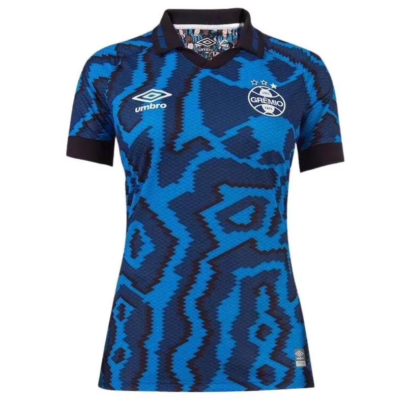 Camisa Pólo Feminina Grêmio iii Azul 2022