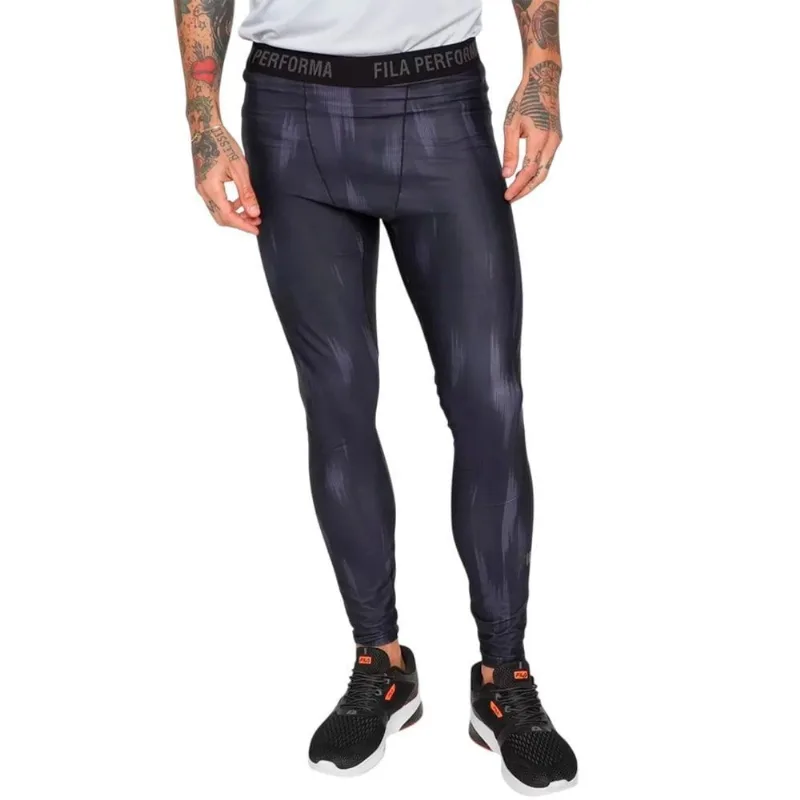Calça Legging Fila Compress Skin Masculina M / Preto