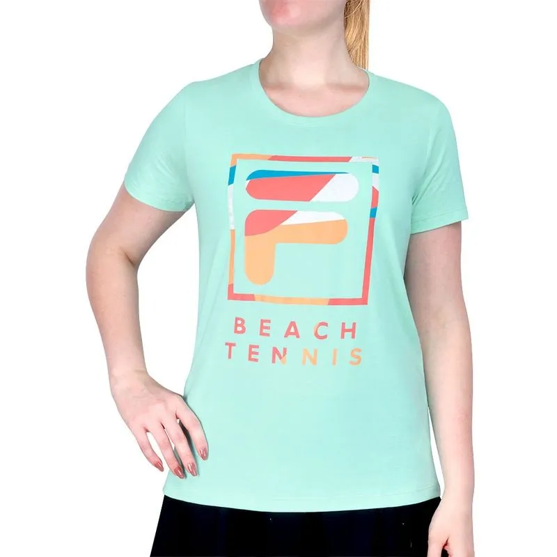 Camiseta Fila Beach Tennis F-Box Verde Agua
