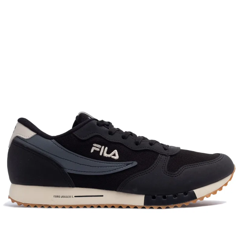 Tênis Masculino Fila Euro Jogger Sport Preto/bege - 39