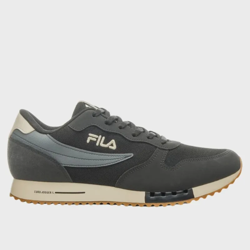 Tênis Fila Masculino Euro Jogger Sport Casual Preto