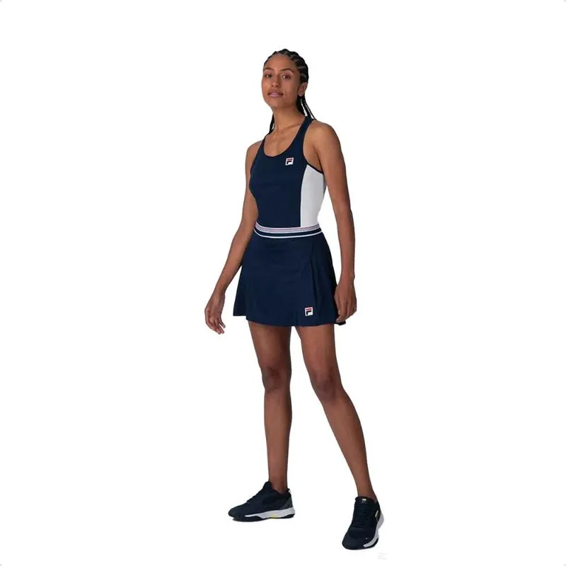 Skort Fila Court Line Feminino M / marinho