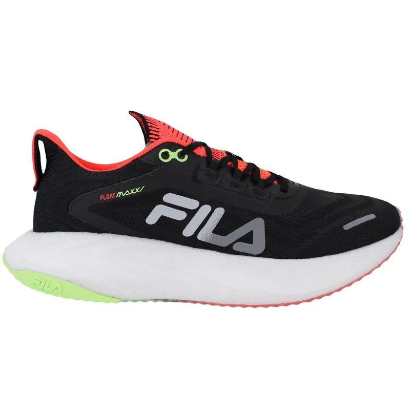 Tênis Running Fila Masculino Float Maxxi Entressola EVA Leve 43 / Preto - Laranja