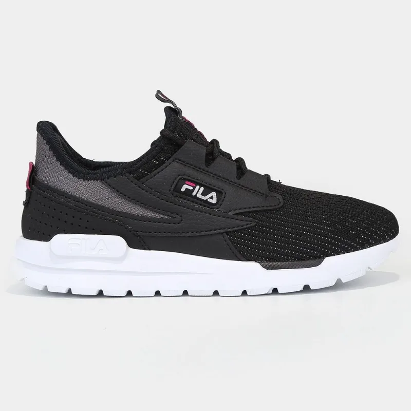 Tênis Fila TR Knit Feminino - Feminino - Preto+Bordô