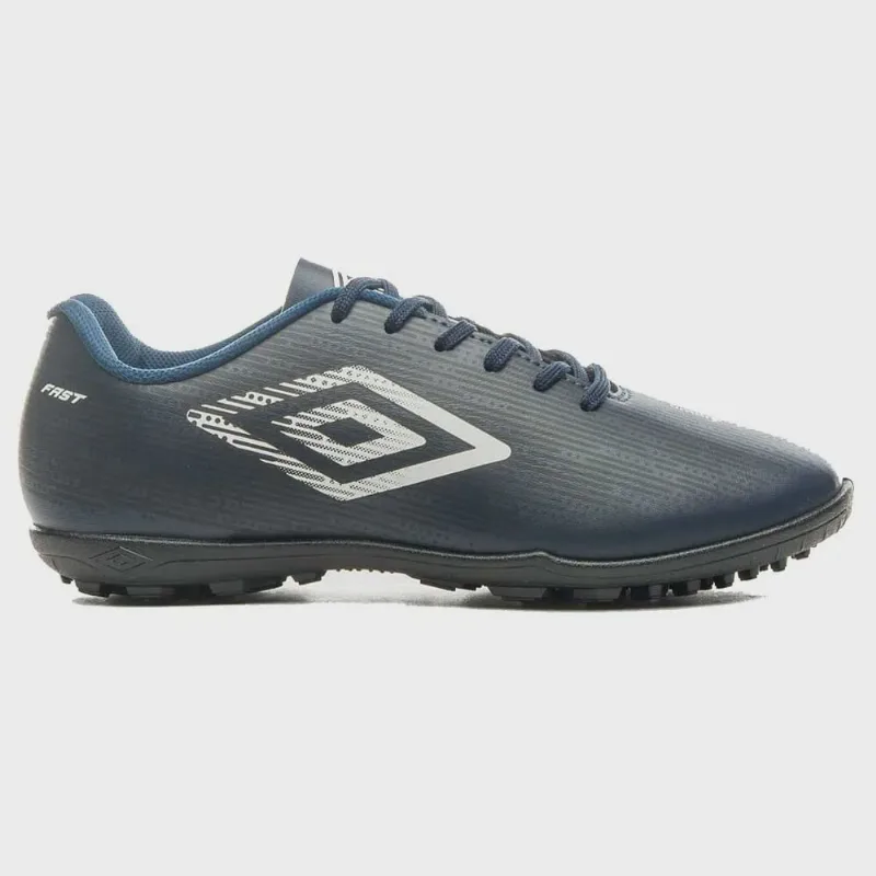 Chuteira Masculina Society Fast Marinho Branco Preto Umbro U01FB048-721