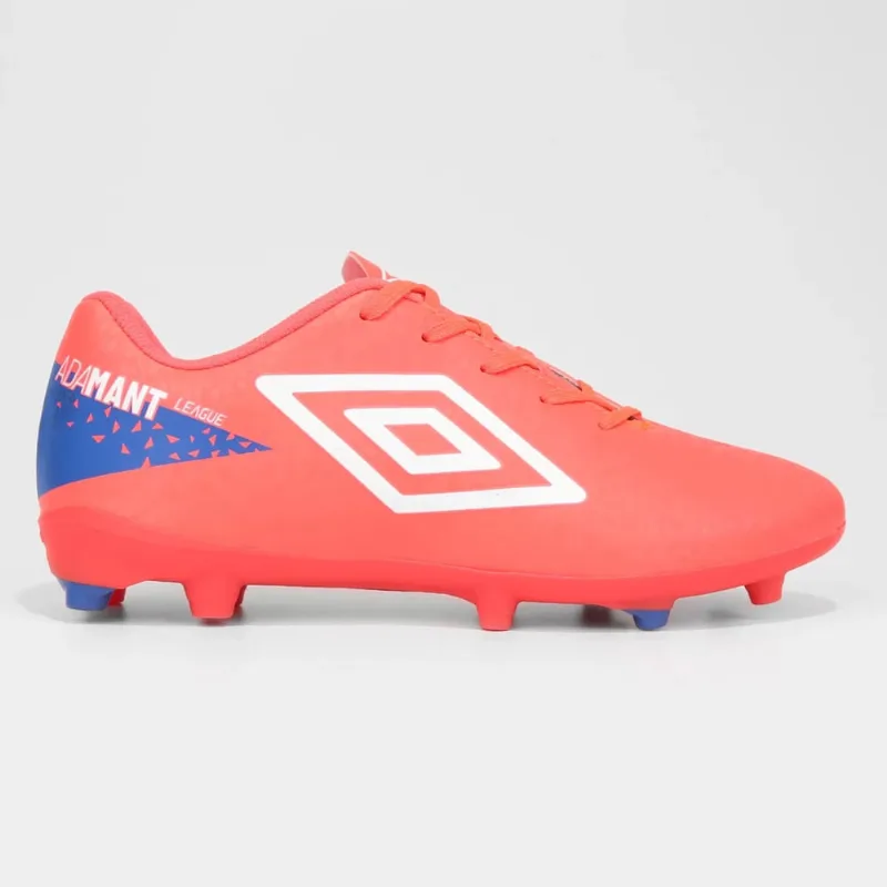 Chuteira Campo Umbro Adamant League Unissex - Laranja + Branco