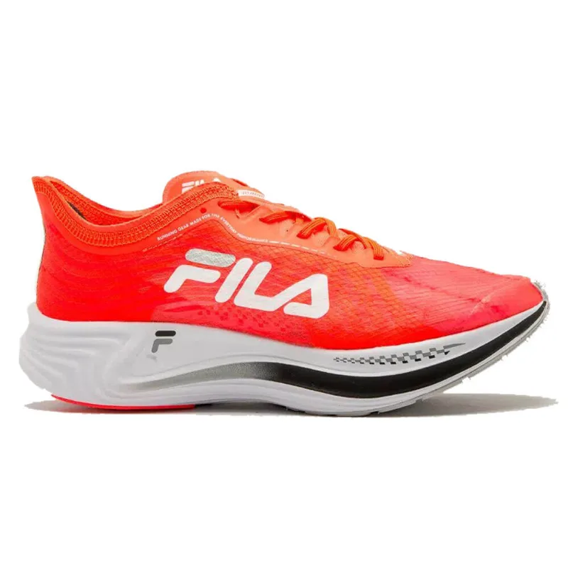 Tênis Fila Racer Carbon Feminino - Coral e Branco Laranja 39