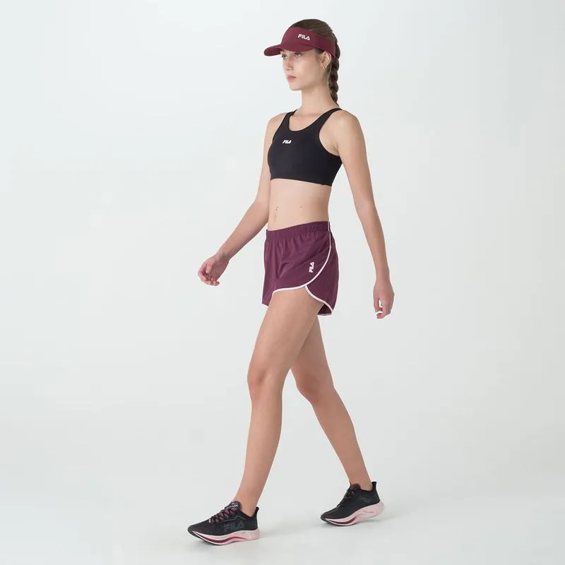 SHORTS FEMENINO FILA CORE RUN III - BORDO ROSA CLARO - L