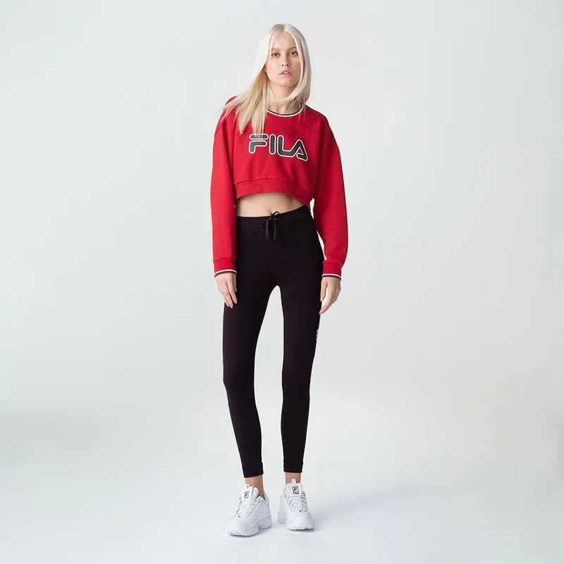 CALZAS FEMENINA FILA LETTER PREMIUM - NEGRO - XL