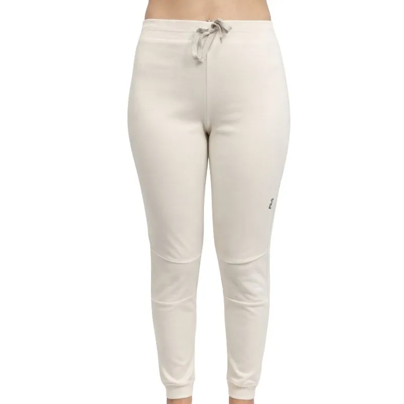 Legging Feminina Fila 1096189 Letter Premium Modelagem Pequena P / Creme