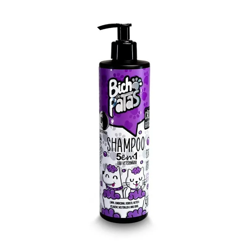 Shampoo 5em1 Bicho De Patas - Nutrição Completa Para Pelos