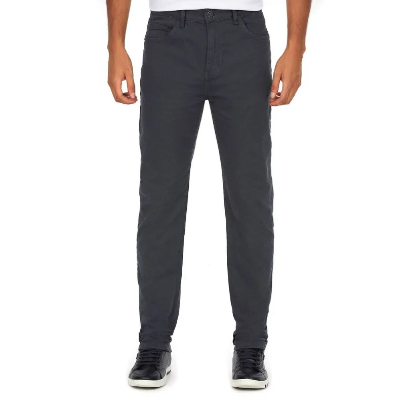 Calça Masculina Sarja Básica Polo Wear Cinza Escuro 38