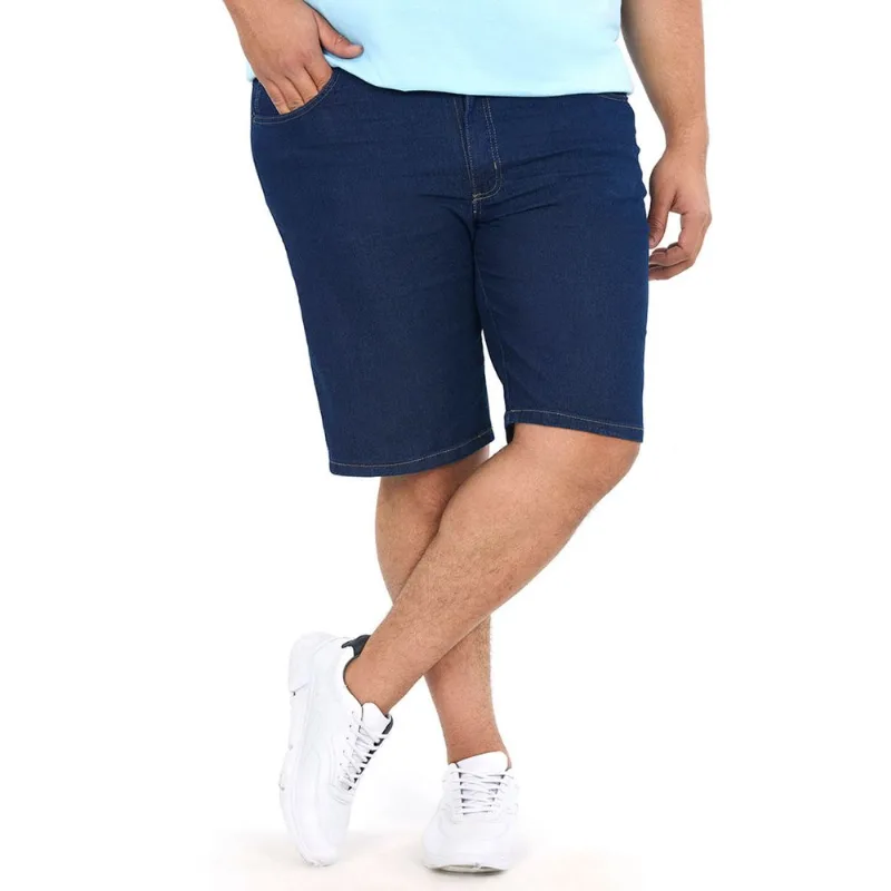 Bermuda Masculina Basica Over Jeans Escuro Polo Wear 50