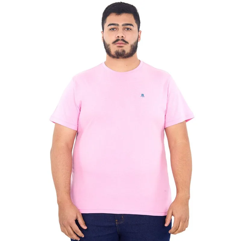Camiseta Masculina Over Rosa Claro Polo Wear G3