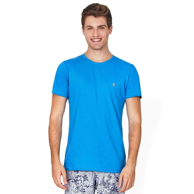Camiseta Gc Bordado Palha Polo Wear Azul Claro P
