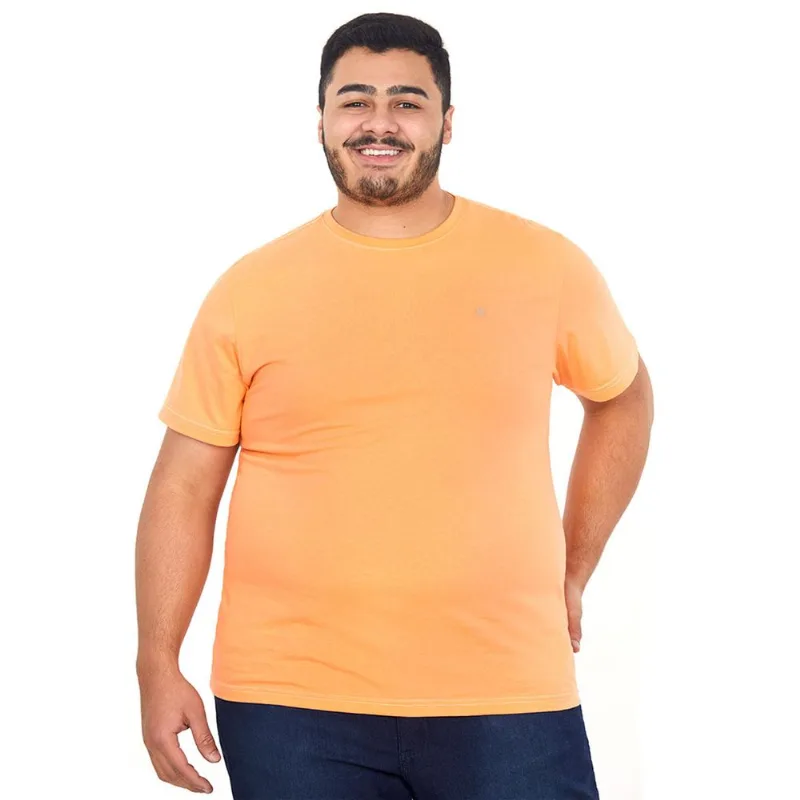 Camiseta Masculina Over Laranja Claro Polo Wear G2