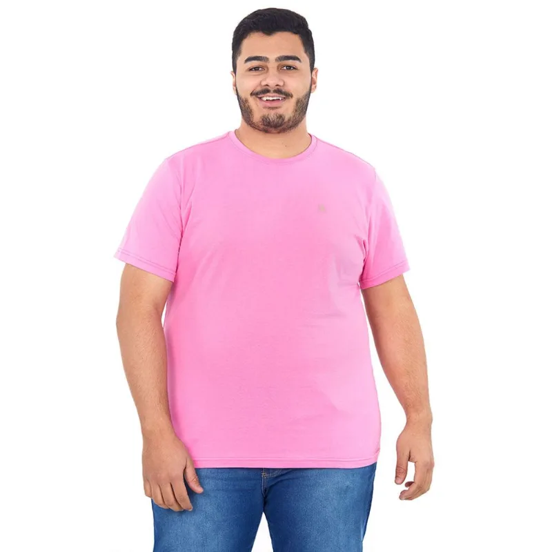 Camiseta Masculina Over Rosa Claro Polo Wear G4