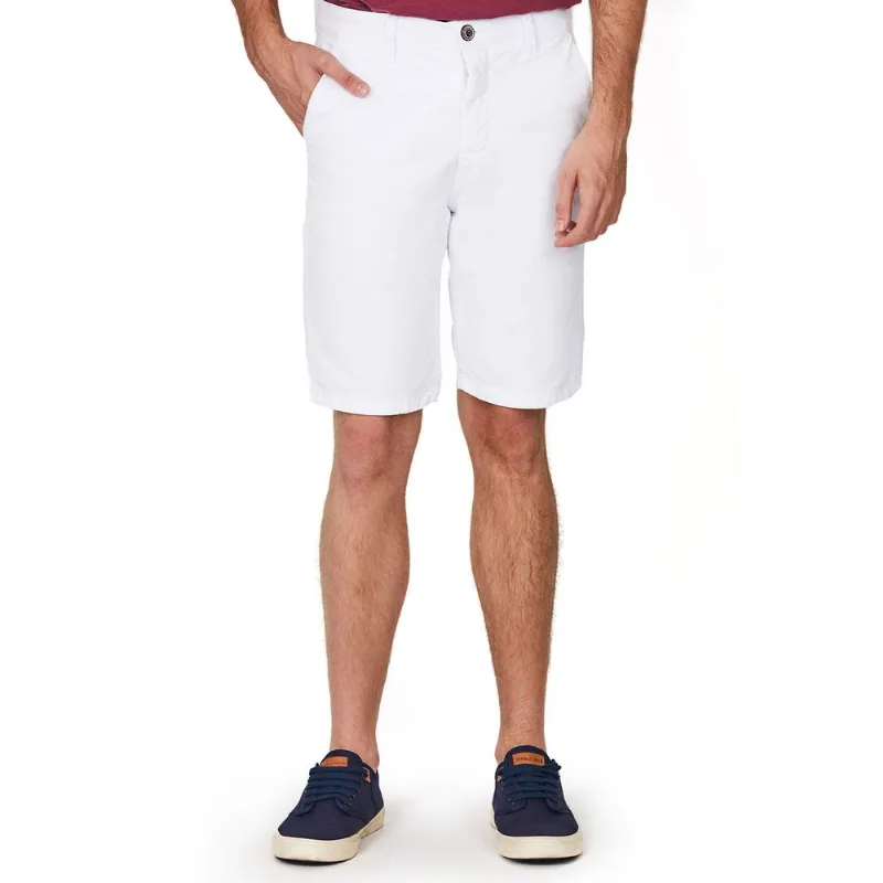 Bermuda Masc Color Casual Polo Wear Branco 42