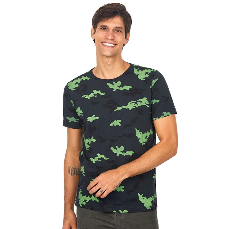 Camiseta Full Print Cinza Escuro Polo Wear P