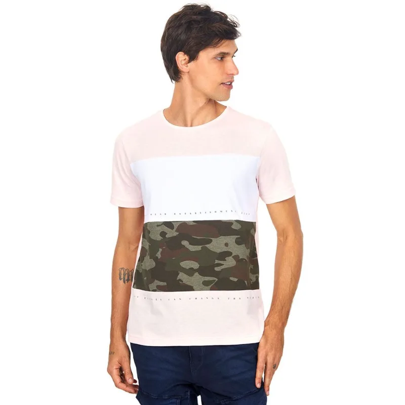 Camiseta Recorte Rosa Claro Polo Wear G