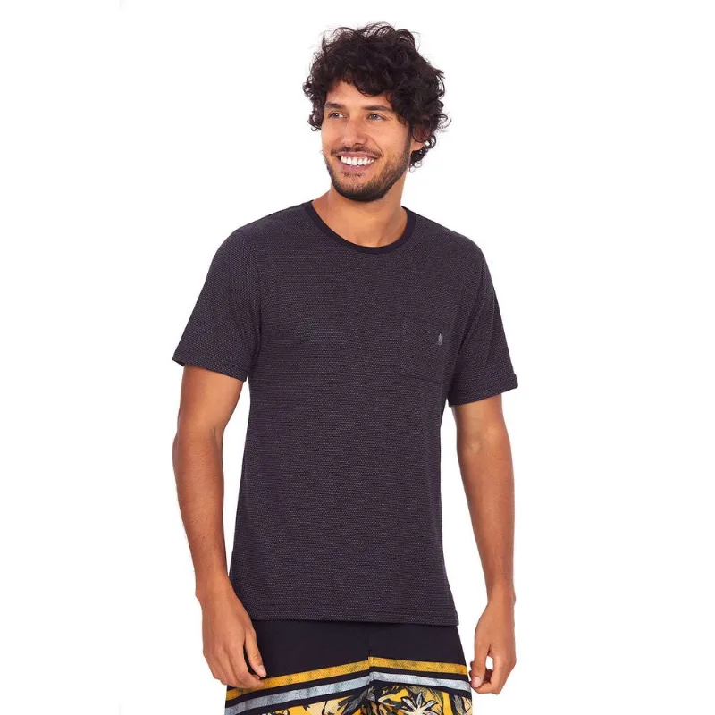 Camiseta Bolso Polo Wear Cinza Escuro P