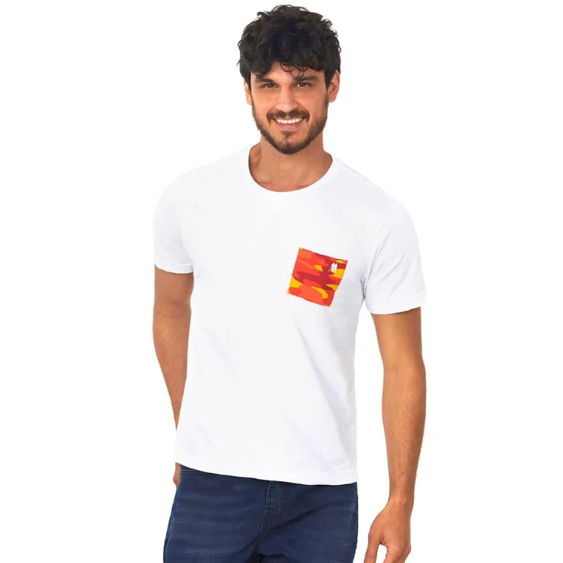 Camiseta Bolso Camuflado Polo Wear Branco G