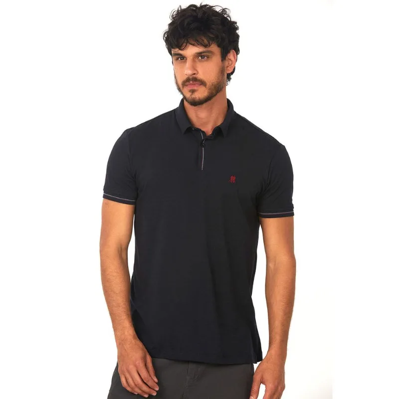 Polo Meia Malha Preto Polo Wear M