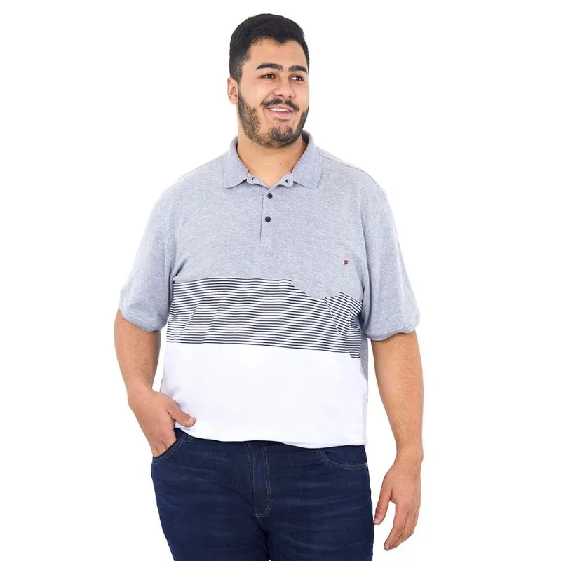 Polo Recorte Mescla Médio Polo Wear CinzaMédio G5