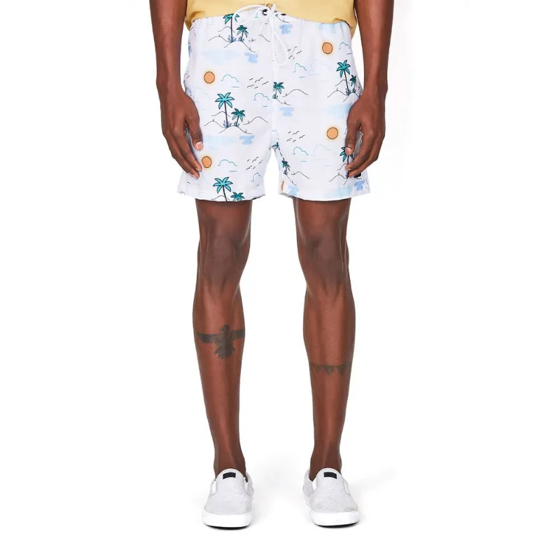 Short Volei Masc Oxfordine Polo Wear Branco M