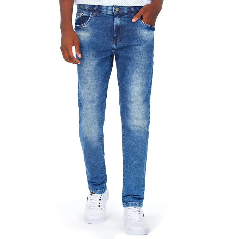 Calça Masculina Cós Personalizado Jeans Escuro Polo Wear 40