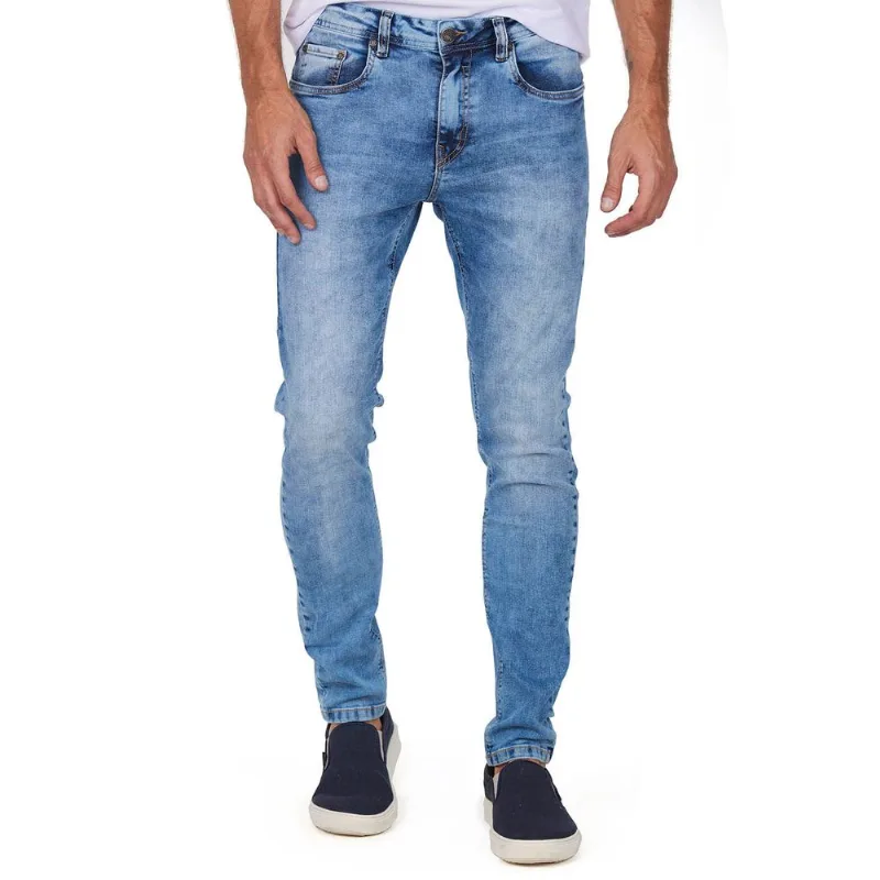 Calça Masculina Blessed Bolsinho Polo Wear Jeans Claro 38