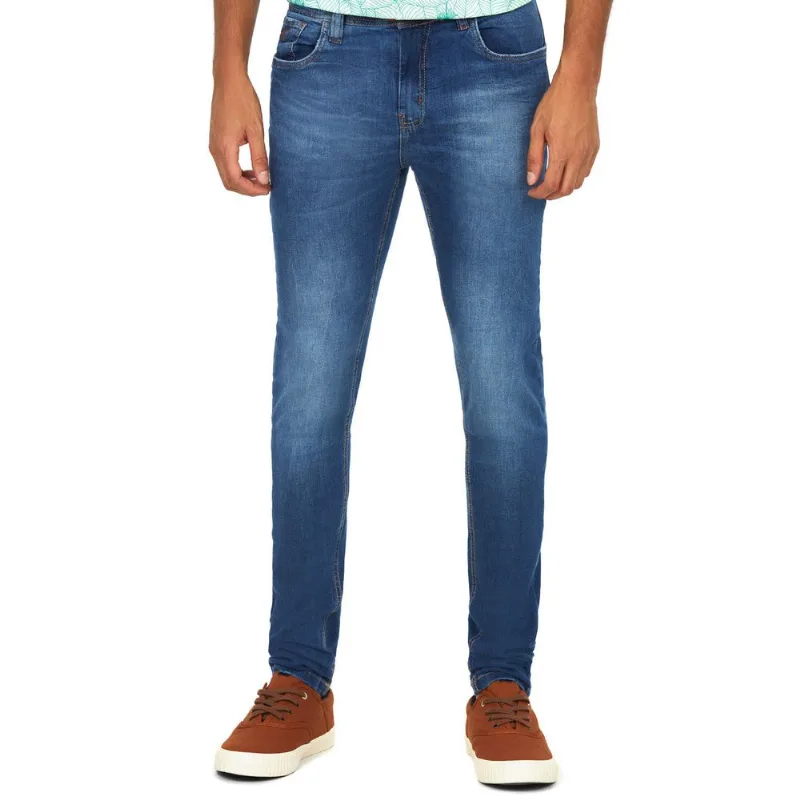 Calça Masculina Bolso Polo Wear Jeans Médio 38