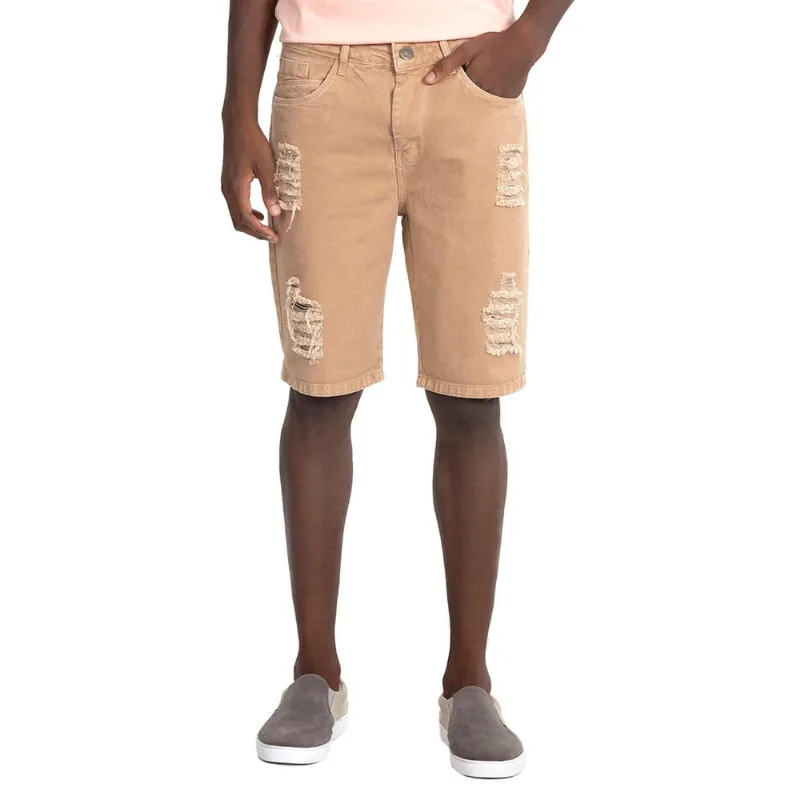 Bermuda Masculina Color Diferenciada Polo Wear Bege Médio 46