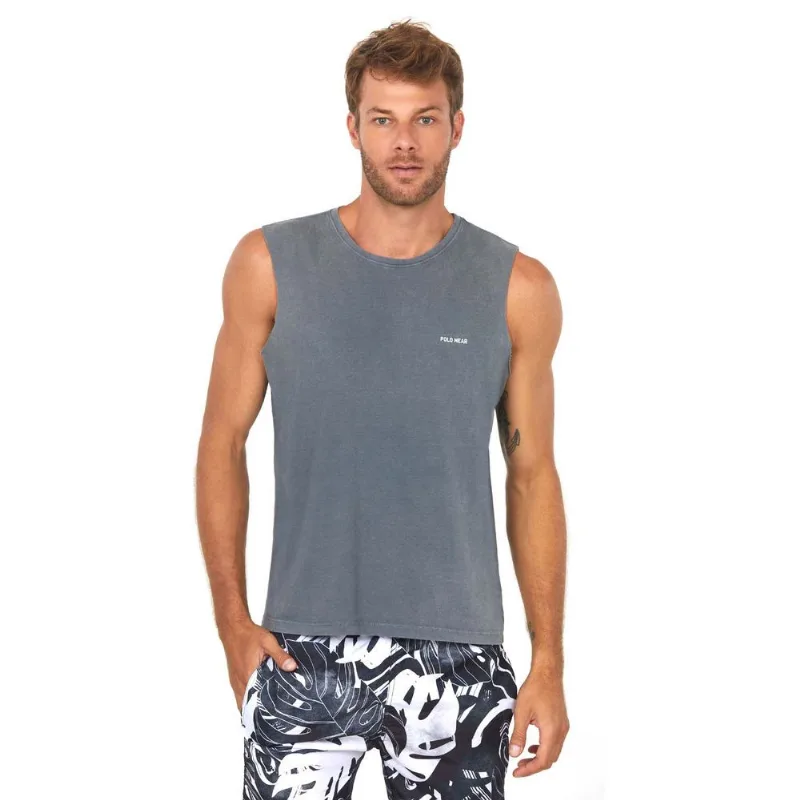 Regata Machão Masculina Polo Wear Cinza Médio M