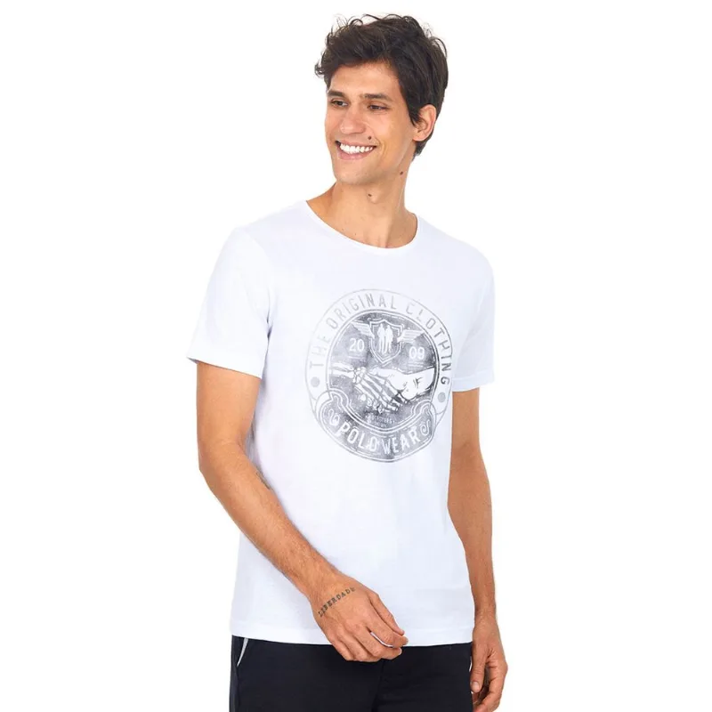 Camiseta Estampada Branco Polo Wear G
