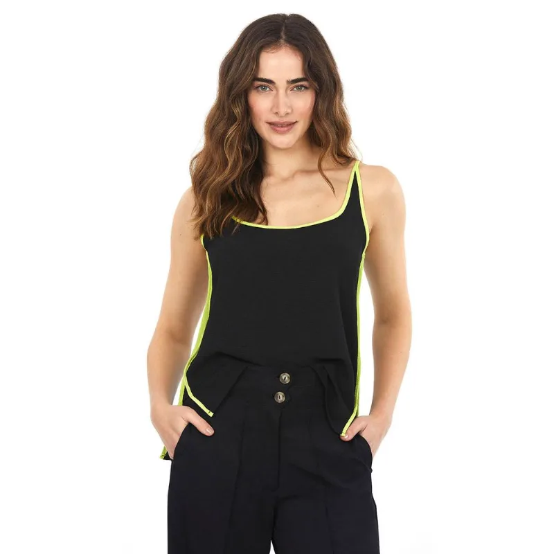 Blusa De Alça Vivada Polo Wear Preto PP