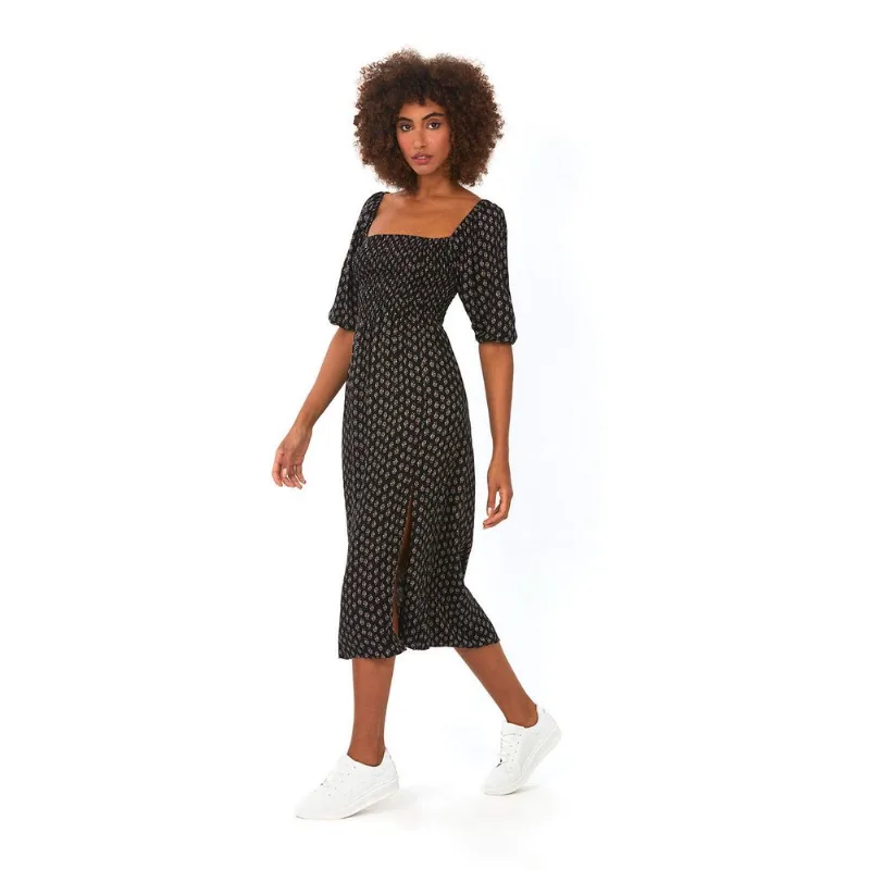 Vestido Manga Bufante Preto G