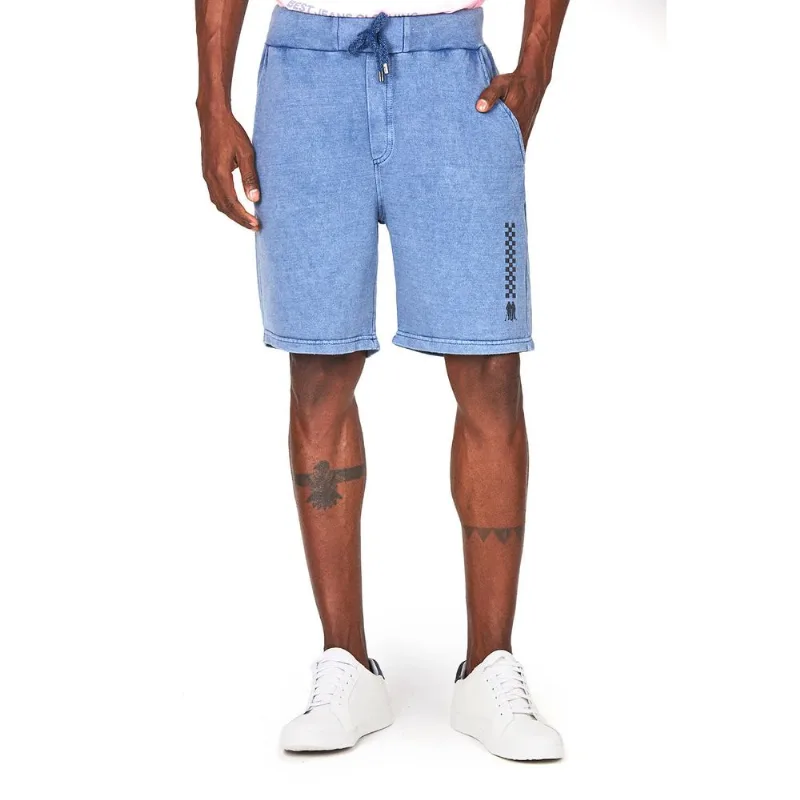 Bermuda Moletom Polo Wear Azul Médio P