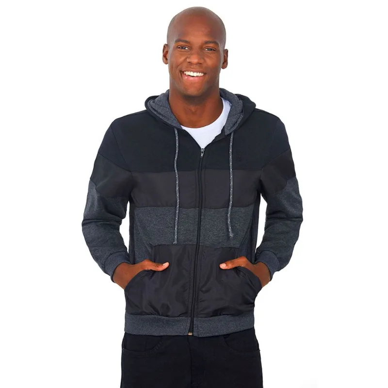 Moletom Zíper Com Capuz Preto Polo Wear P