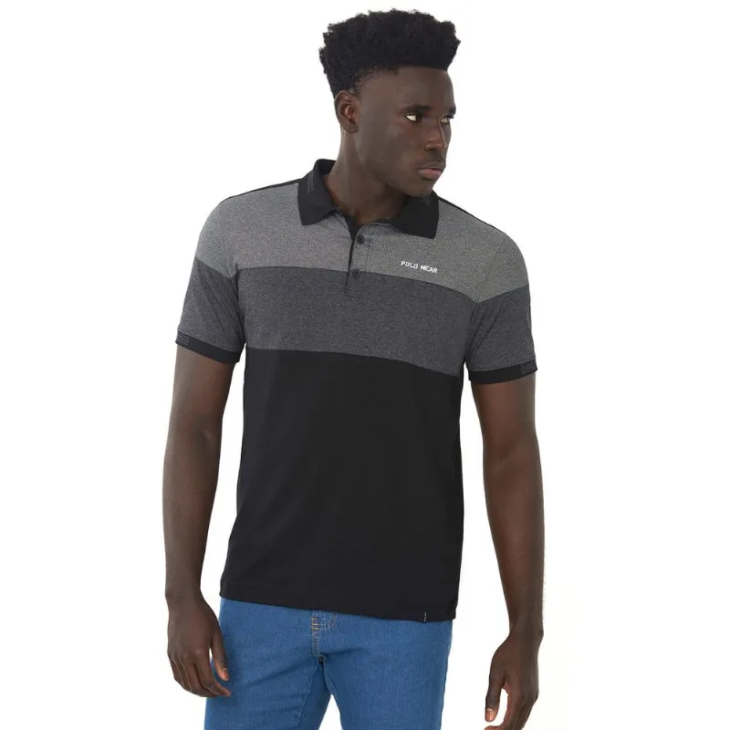 Polo Meia Malha Preto Polo Wear M
