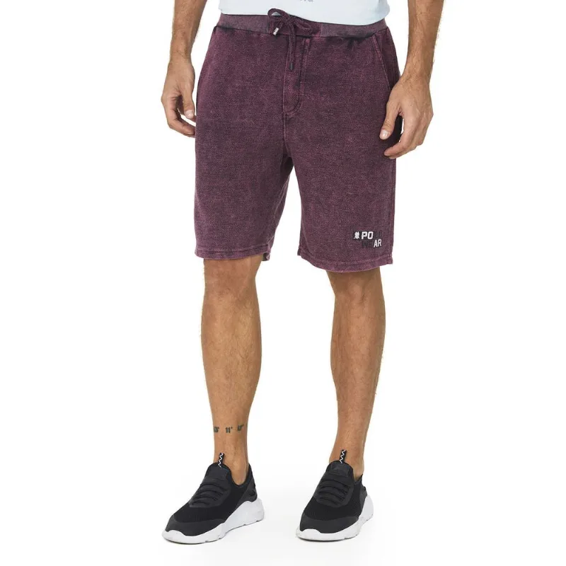 Bermuda Masculina Moletom Polo Wear Vinho M
