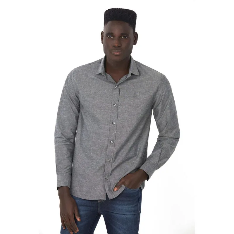 Camisa Masculina Timbá Cinza Médio Polo Wear 6