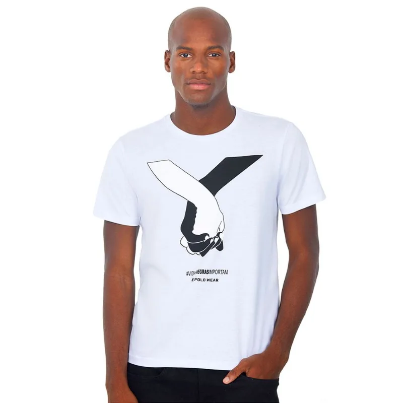 Camisetas Vidas Negras Branco Polo Wear GG