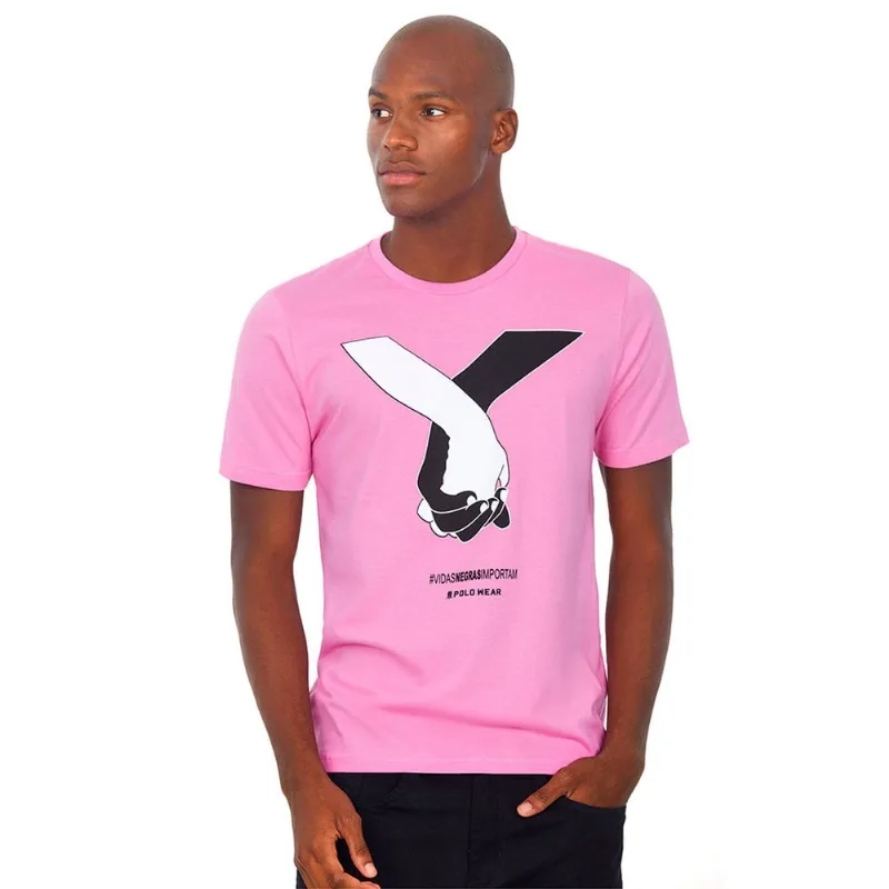 Camisetas Vidas Negras Rosa Médio Polo Wear GG