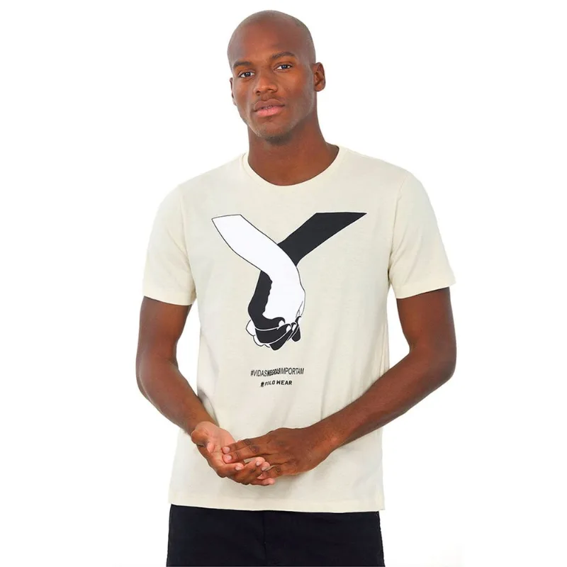Camisetas Vidas Negras Bege Médio Polo Wear M