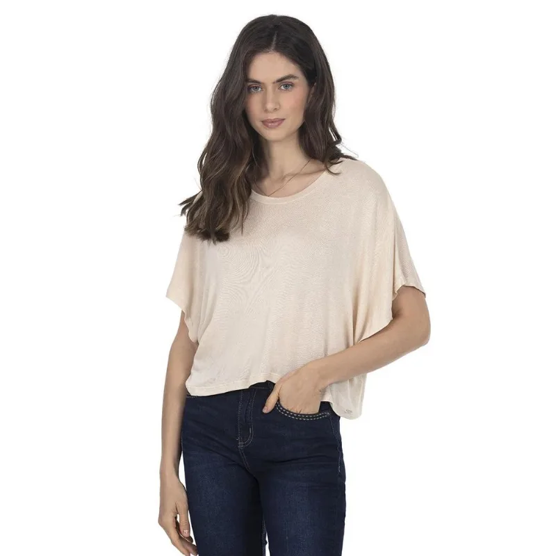 Blusa Ampla Cropped Off White Polo Wear Branco G