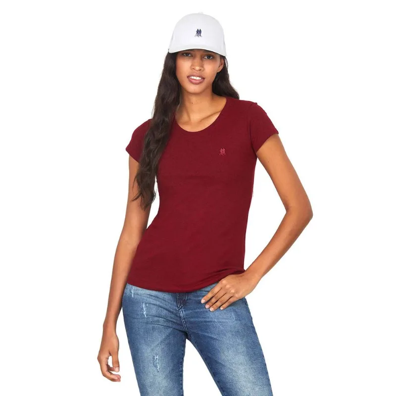 Camiseta Básica Decote Careca Polo Wear Vermelho Escuro M