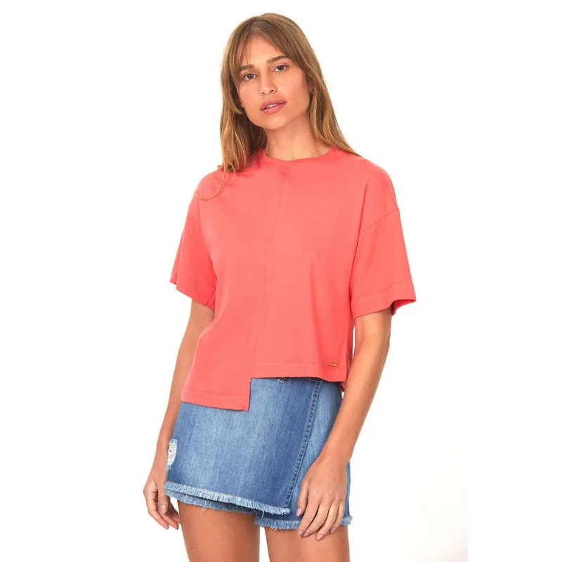 Camiseta Assimétrica Salmão Polo Wear P